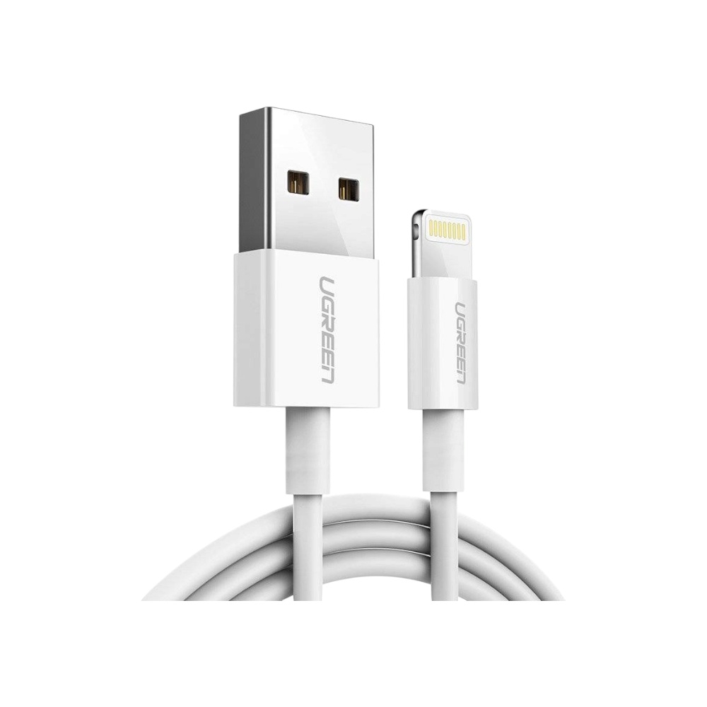 كابل يوجرين لايتنينج شحن ونقل بيانات موديل 20728 - أبيض