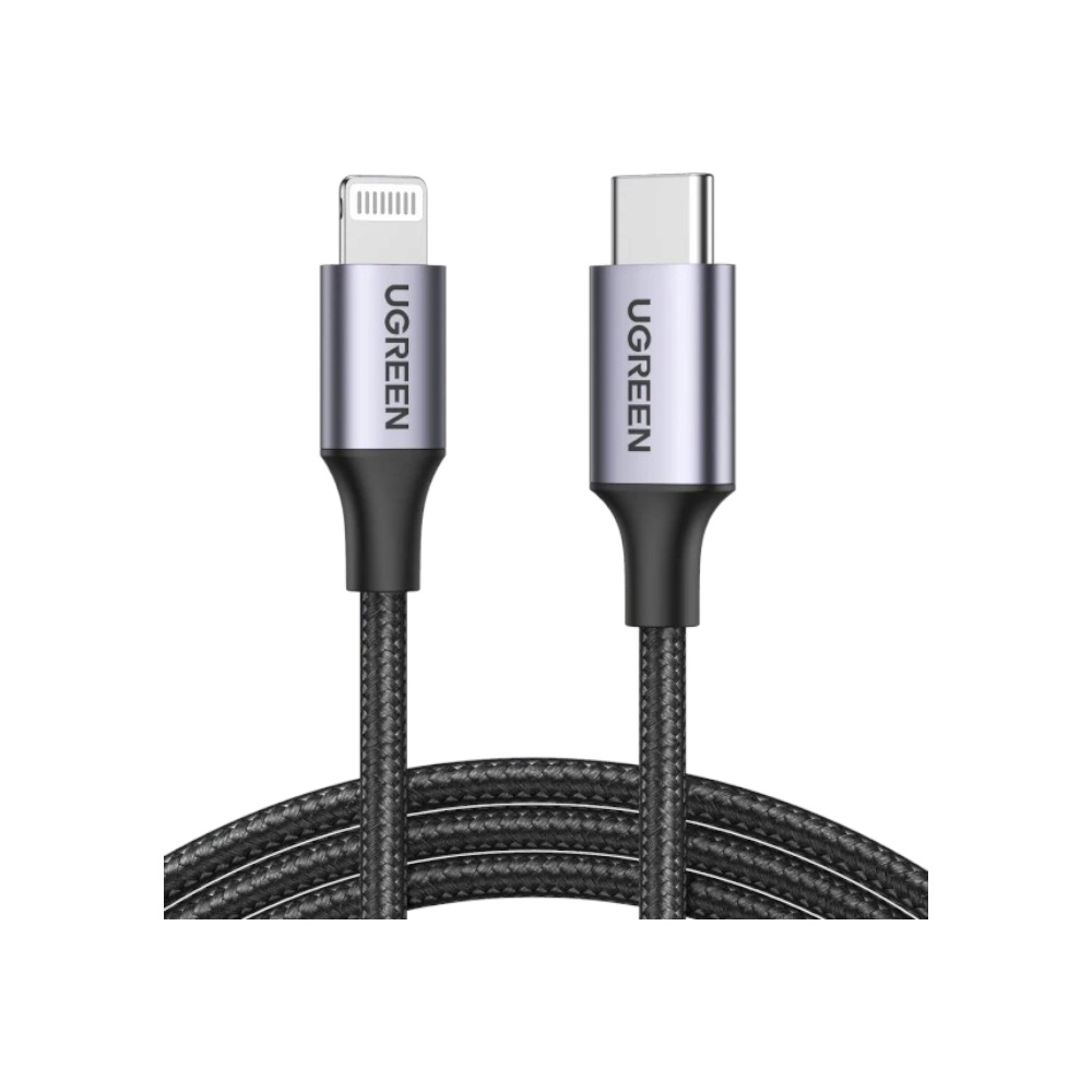 كابل يوجرين تايب سي إلى لايتنينج شحن سريع ونقل بيانات موديل 60759 - رمادي
