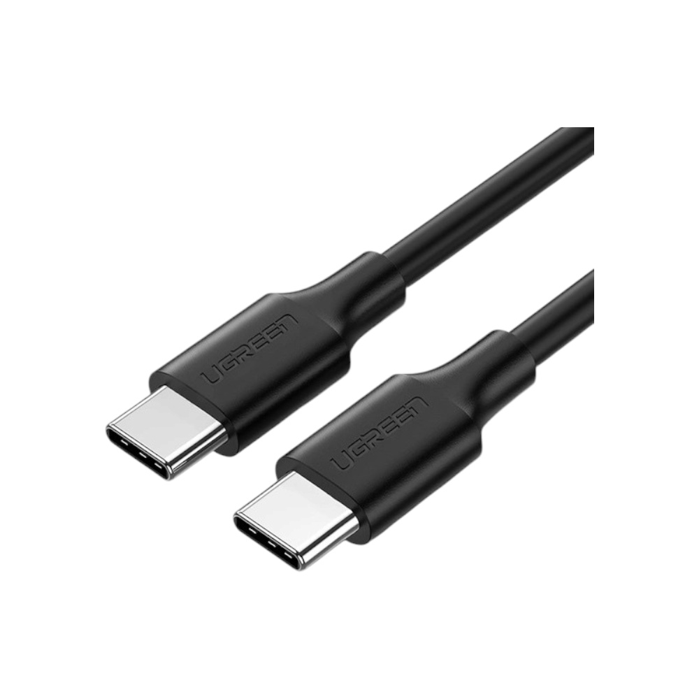 كابل يوجرين تايب سي إلى تايب سي شحن سريع 60 وات موديل 10306 - أسود