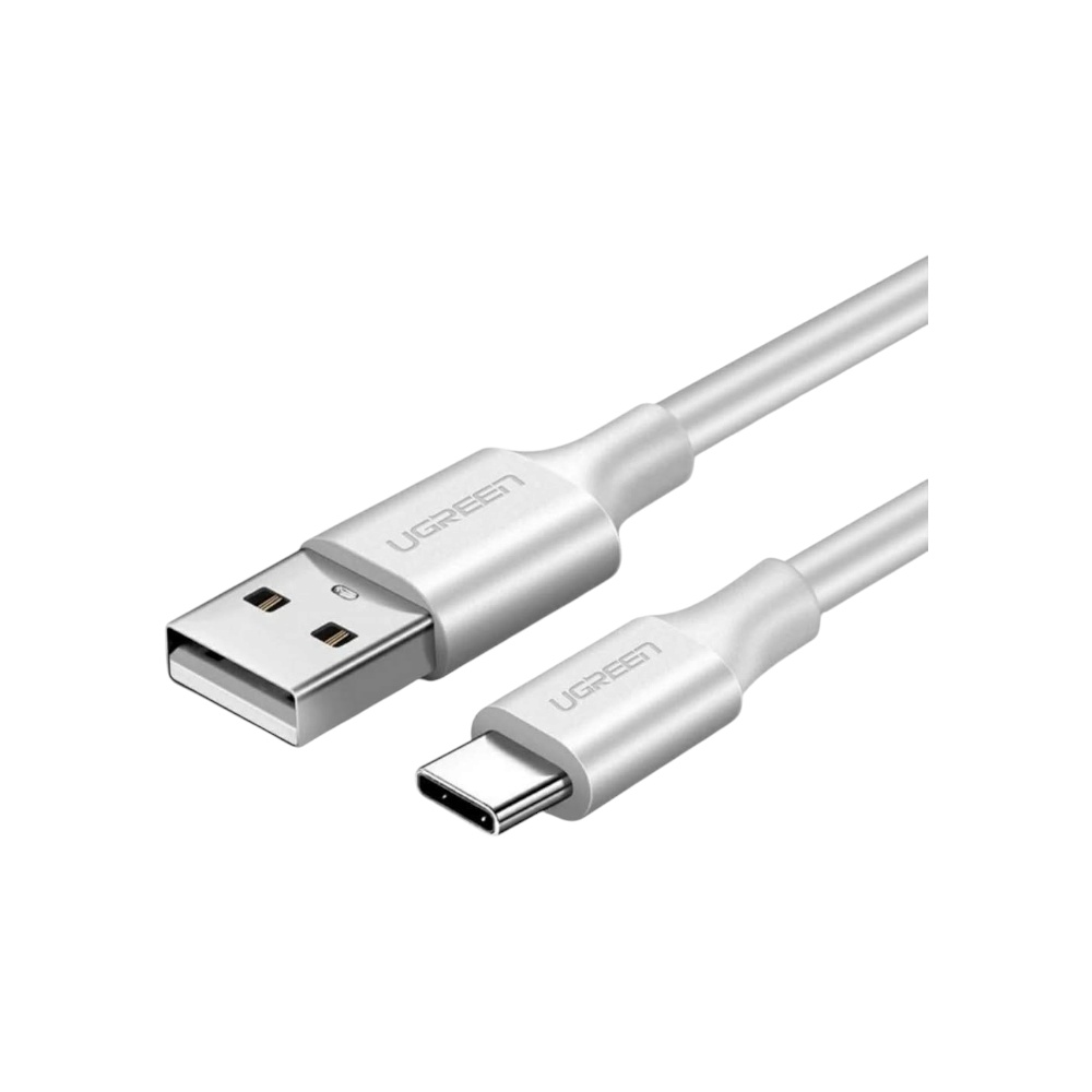 كابل يوجرين يو إس بي إلى تايب سي شحن سريع ونقل بيانات موديل 60121 - أبيض