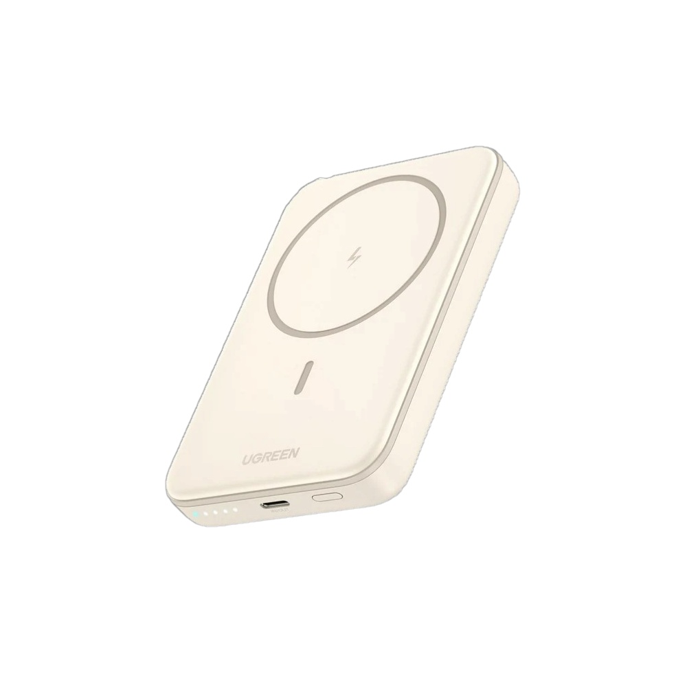 باور بانك يوجرين لاسلكي مغناطيسي 10000 مللي أمبير موديل 15086 - بيج