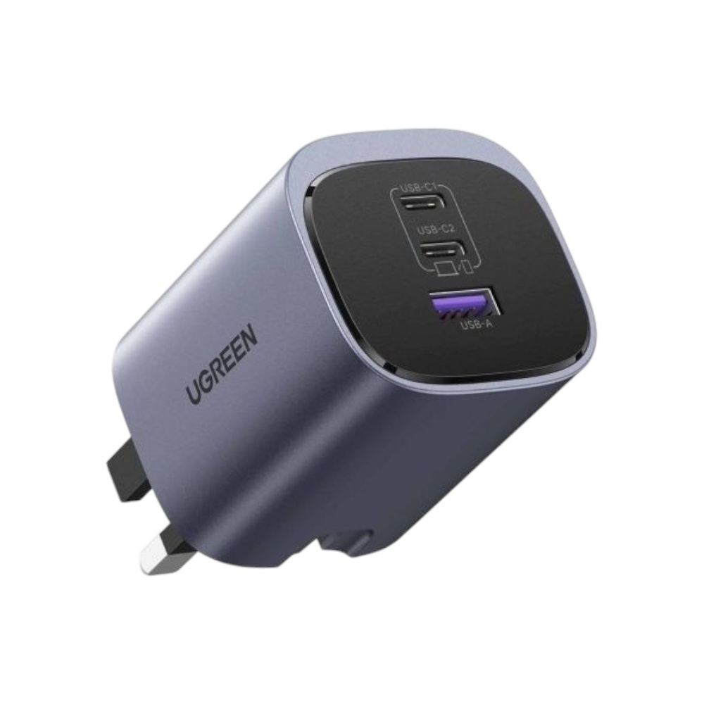 شاحن جداري يوجرين نكسود S سريع 65 وات بتقنية GaN موديل 45225 - رمادي 