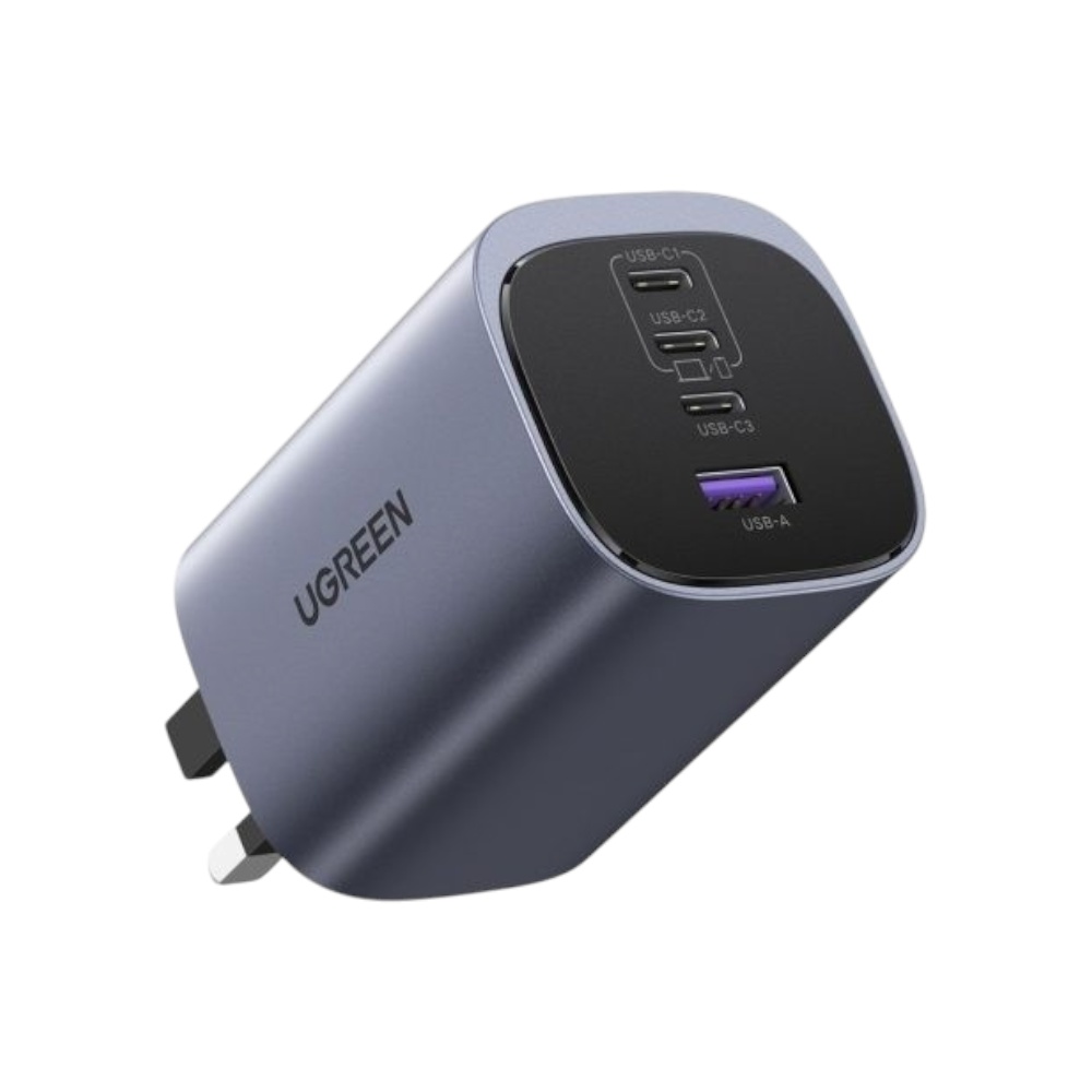 شاحن جداري يوجرين نكسود S سريع 100 وات بتقنية GaN موديل 45226 - رمادي 