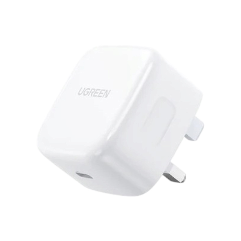 شاحن جداري يوجرين سريع 20 وات وتقنية PD موديل 60451 - أبيض