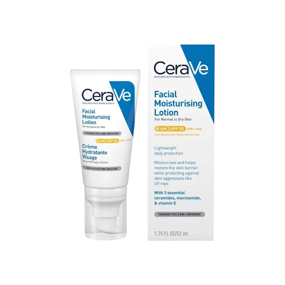 سيرافي لوشن مرطب للوجة بعامل حماية 52 ملي SPF50