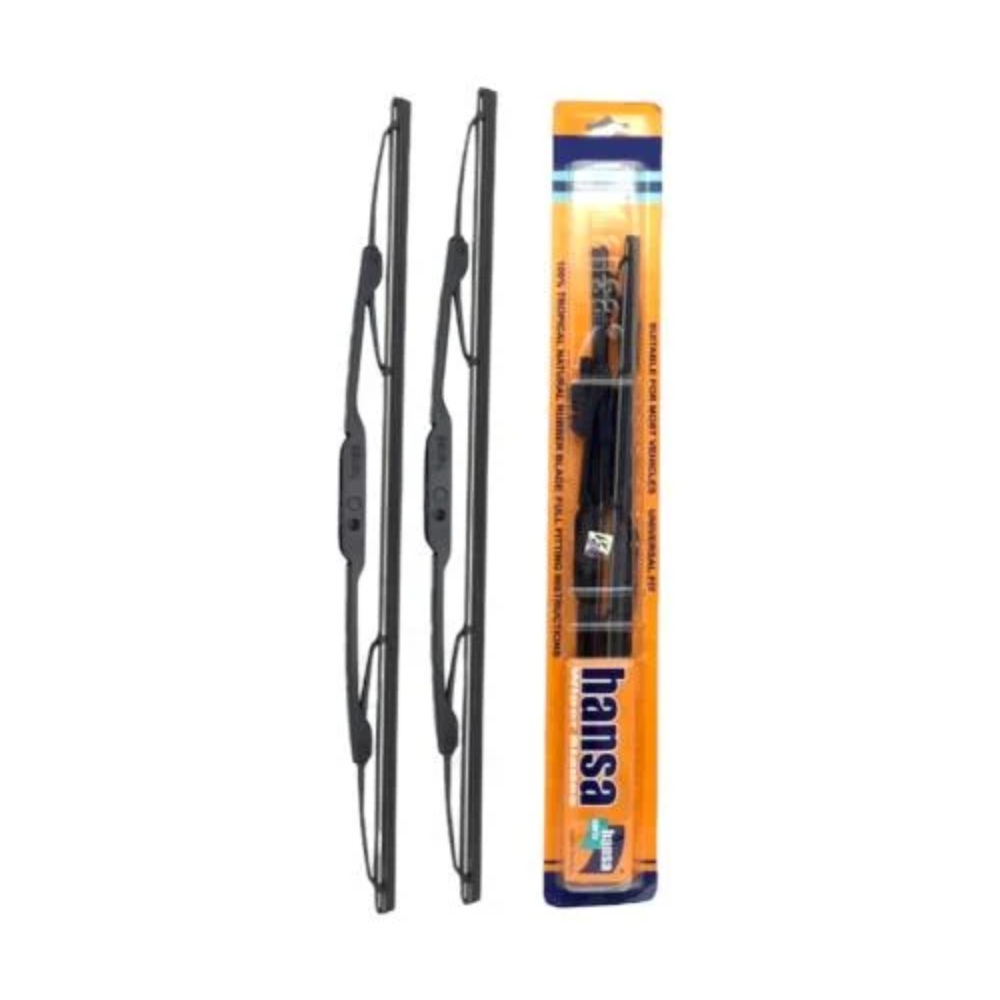 هانسا مساحات ماليزية للزجاج الأمامي مقاس 24= (61 سم ) من المطاط الطبيعي الاستوائي بنسبة 100%