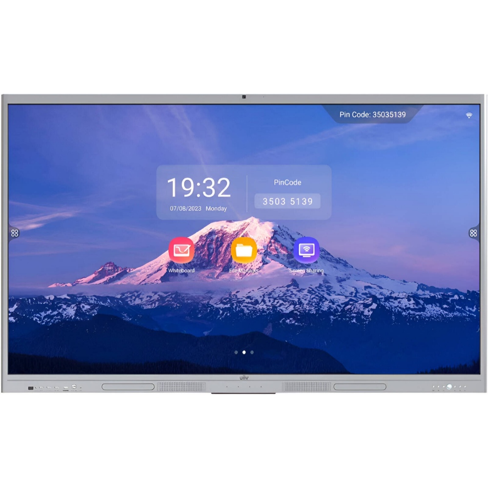 شاشة UniView MW3586-U-CA الذكية التفاعلية، شاشة لمس DLED فائقة الوضوح بدقة 4K مقاس 86 بوصة،