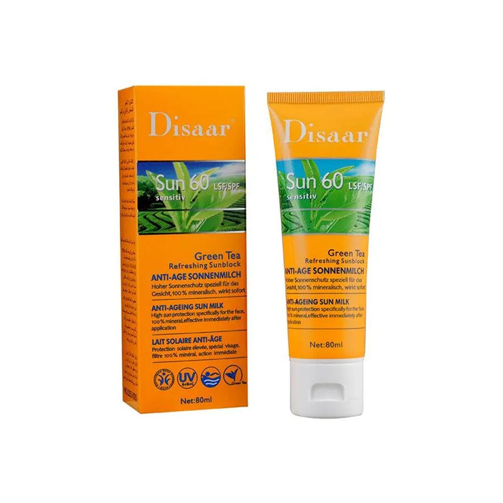 ديسار كريم واقي شمس قوة 60  بخلاصة الشاي  - 80 مل 