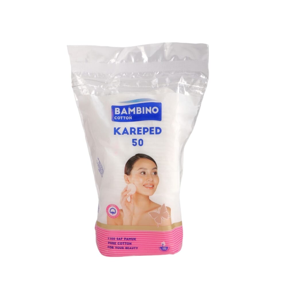 بامينو شرائح قطن  للتنظيف اليومي -  50 قطعة 