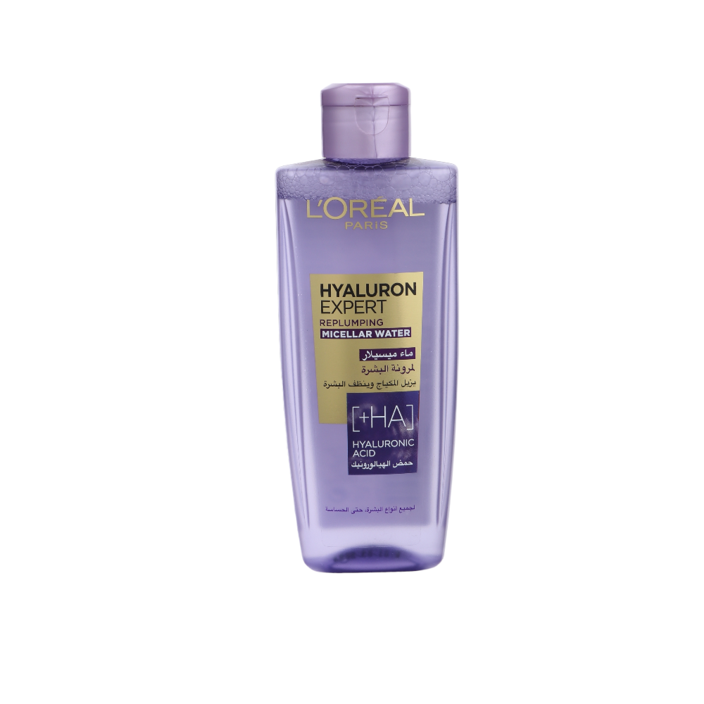 مزيل مكياج بماء ميسيلار مع حمض الهيالورونيك من لوريال باريس - 200 مل