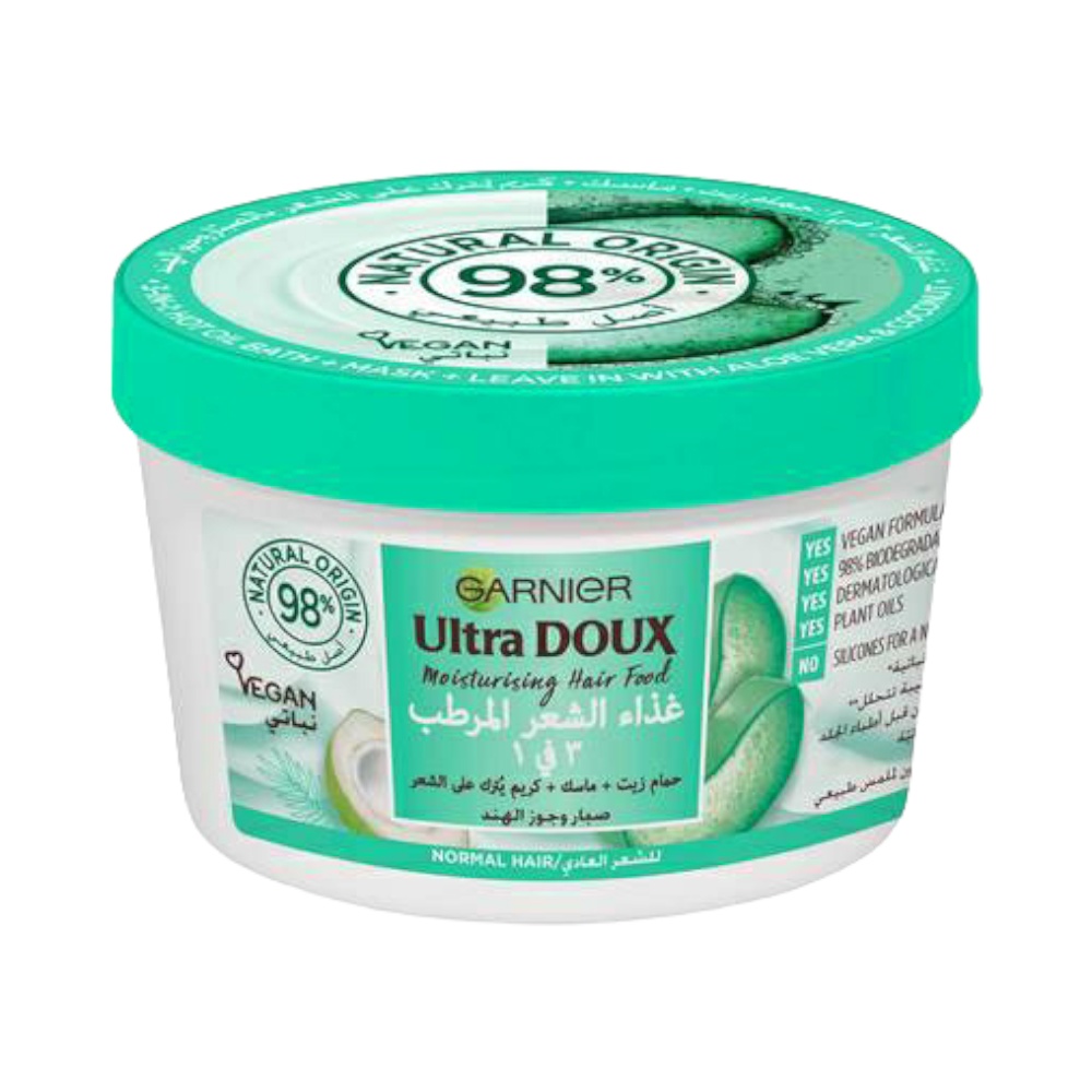 ماسك الشعر المرطب 3 في 1 صبار جوز الهند من جارنية -390 مل