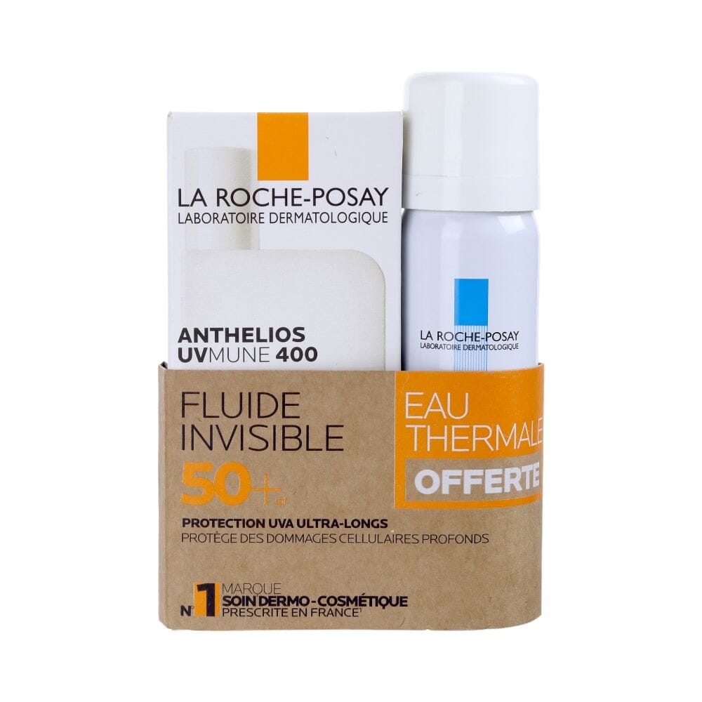 كريم واقي شمس 50 مل  + بخاخ  ماء لتهدئه البشرة الحساسة  من لاروش بوزيه أنثيليوس  50 مل