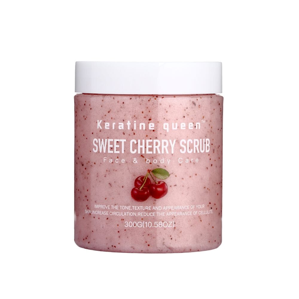  مقشر الكرز الحلو للوجه والجسم من كيراتين كوين - 300 جم 