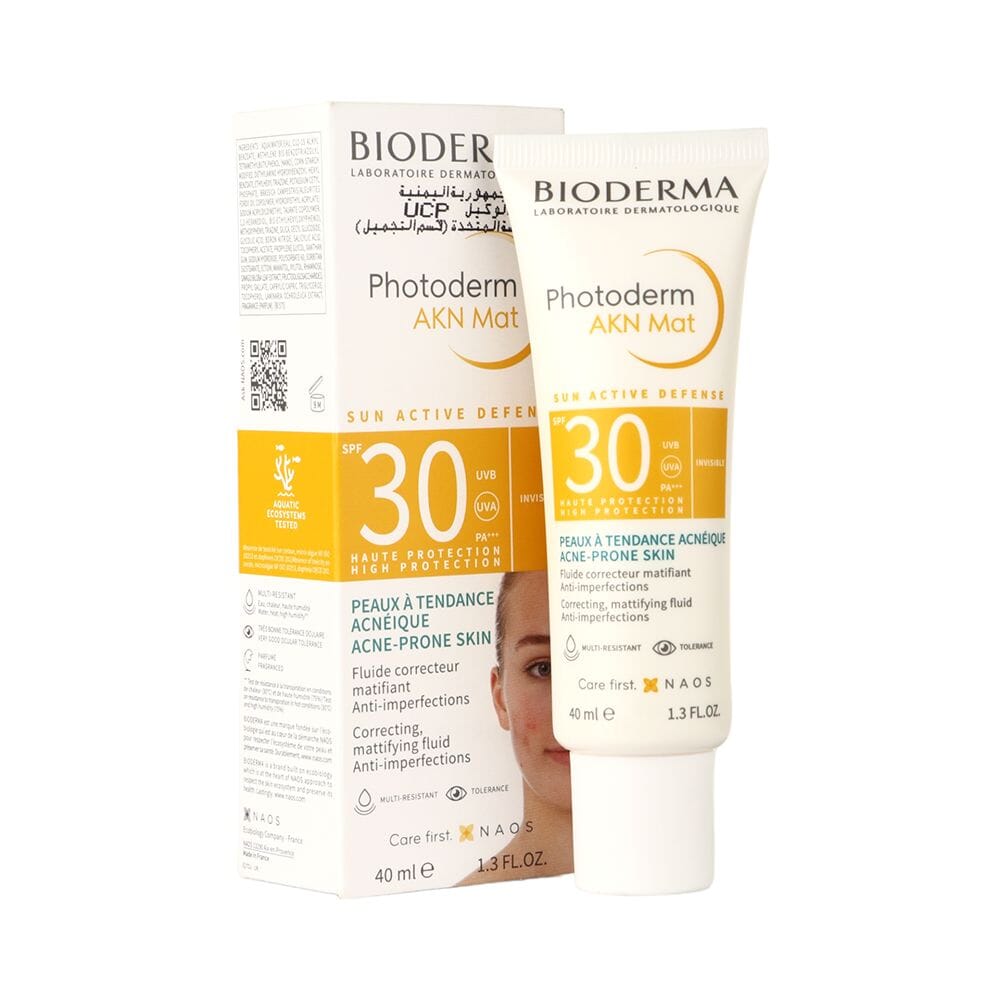 بيوديرما فوتوديرم أكوا مات انفيزيبل كريم واقي بعامل spf 30 حماية من أشعة الشمس - 40 مل  