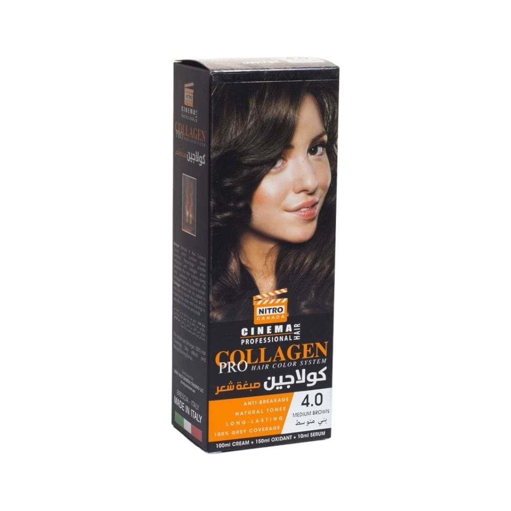 نيترو كاندا صبغة شعر كولاجين رقم 4.0 - بني متوسط