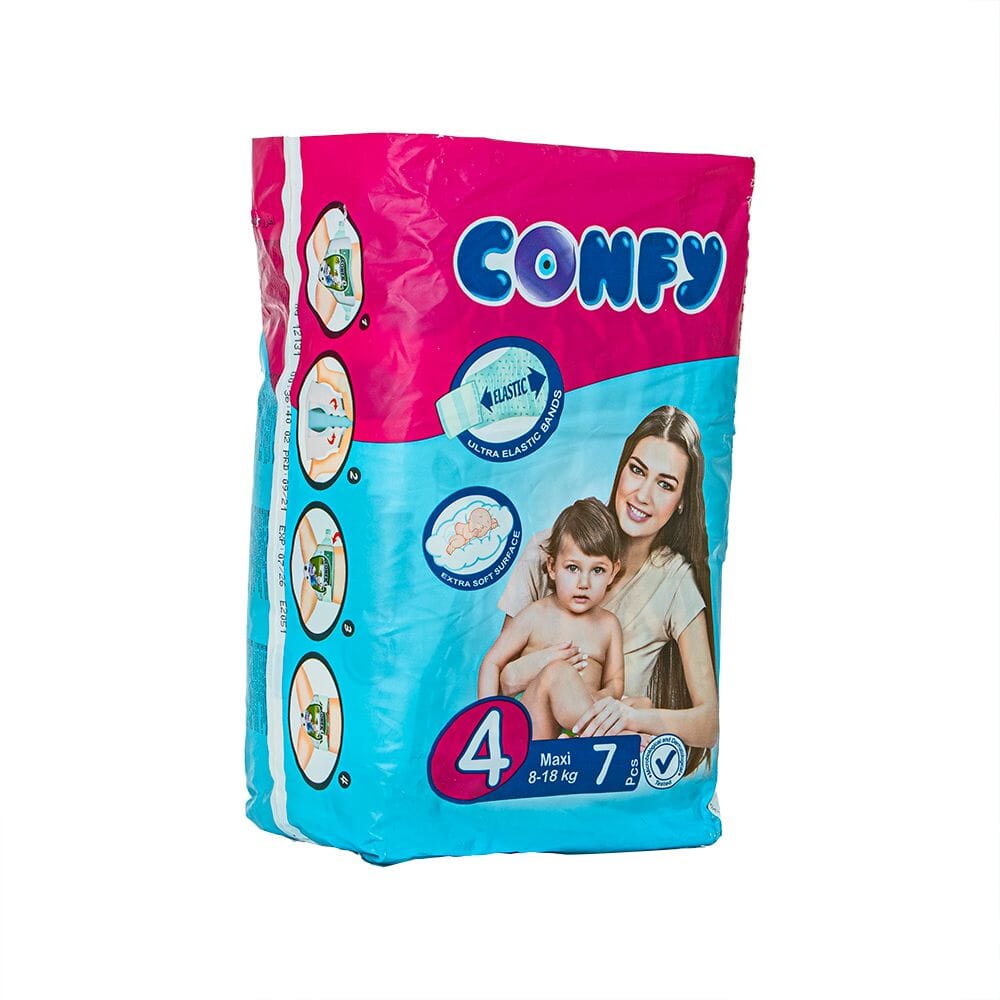 كونفي حفاضات أطفال مقاس كبير 4 لوزن 8-18 كجم - 8 قطع