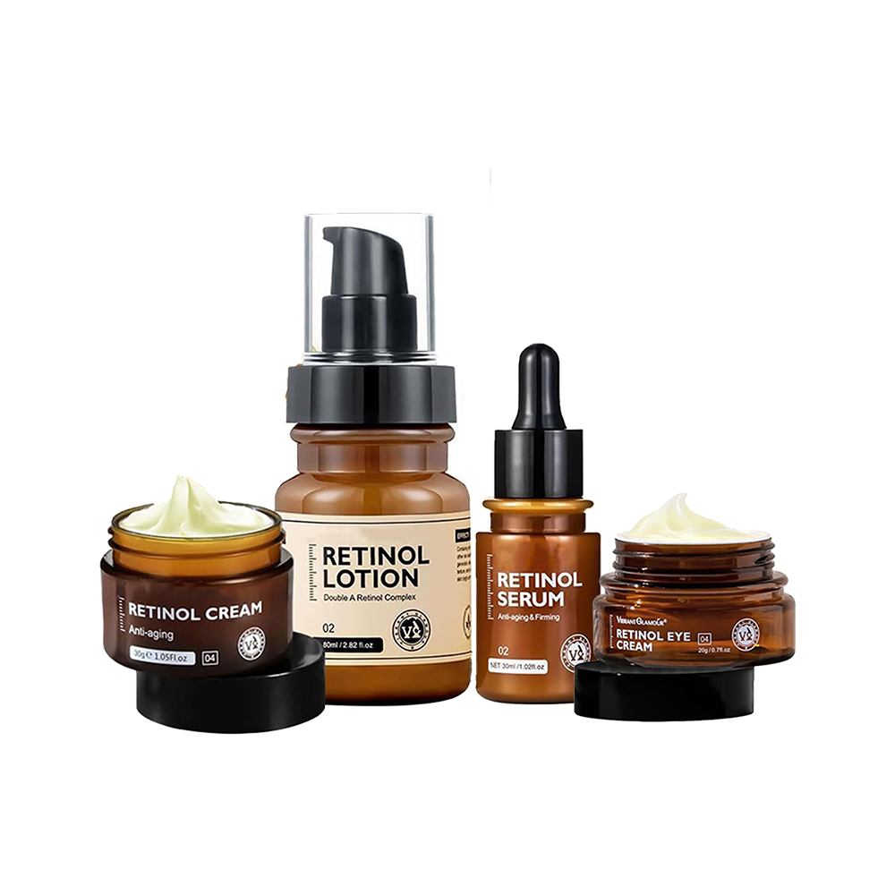 فايبرنت جلامور مجموعة الريتينول للعناية بالبشرة و إعادة تجديدها - 4 قطع 