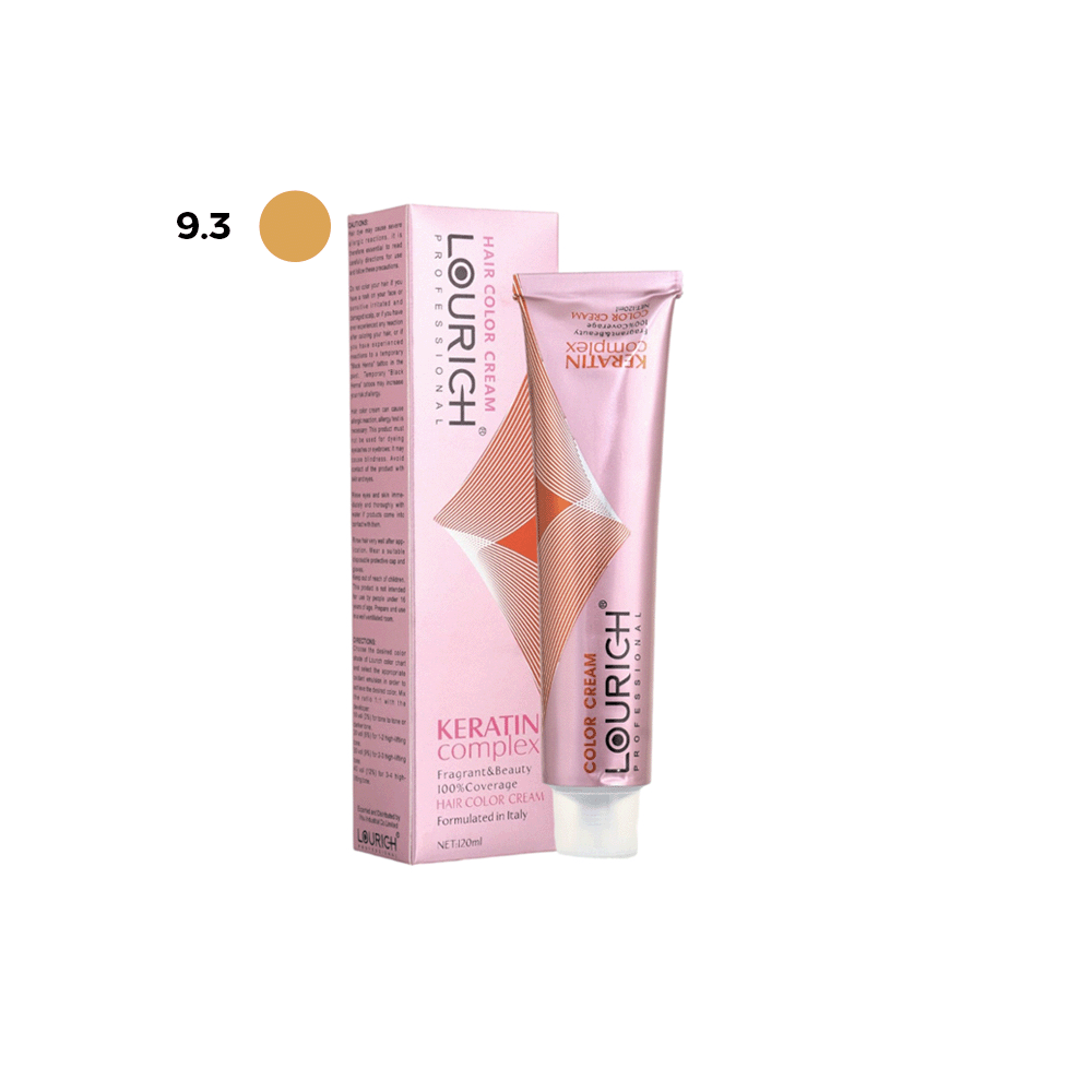  لوريتش صبغة شعر كريم كيراتين كومبليكس 120 مل  -   9.3  أشقر ذهبي فاتح 