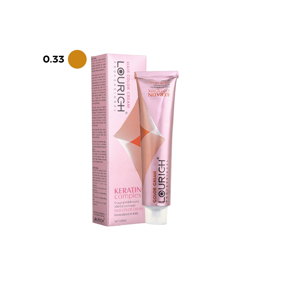  لوريتش صبغة شعر كريم كيراتين كومبليكس 120 مل  -  0.33  أصفر أساسي