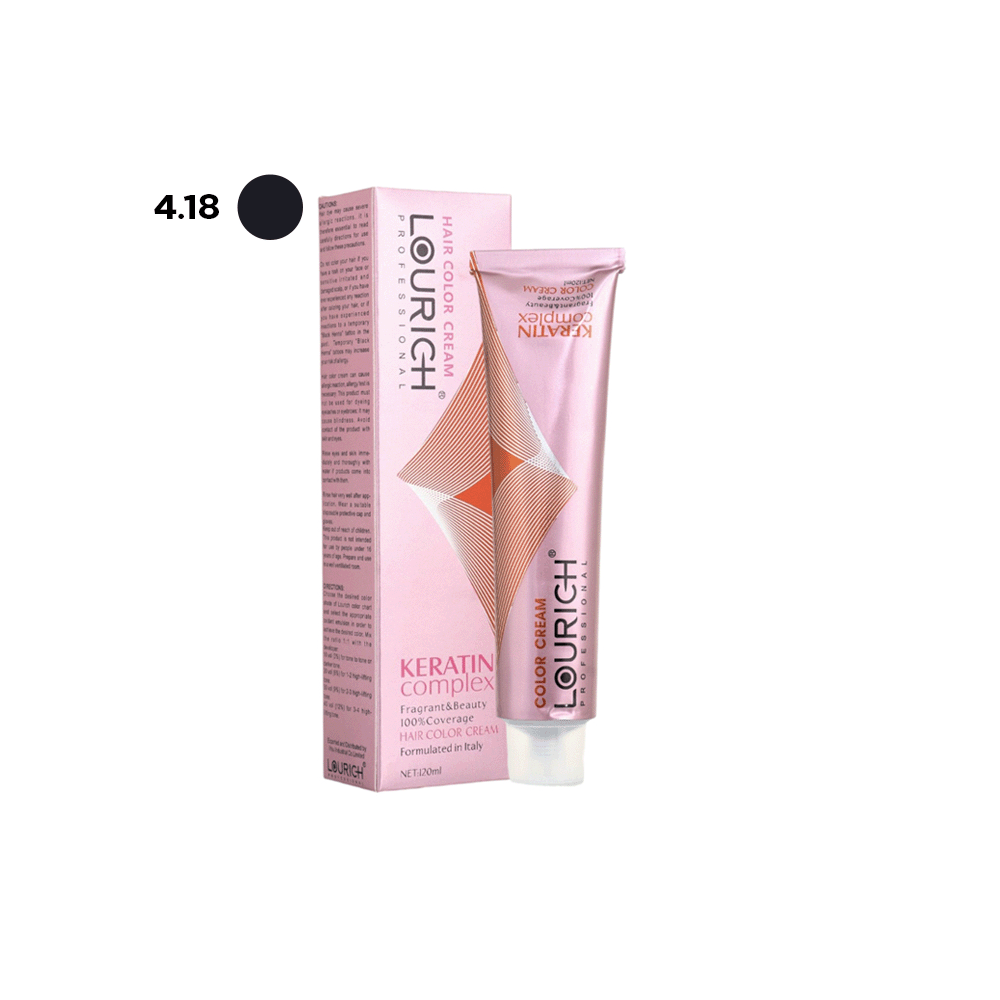  لوريتش صبغة شعر كريم كيراتين كومبليكس 120 مل  -  4.81 أزرق عميق