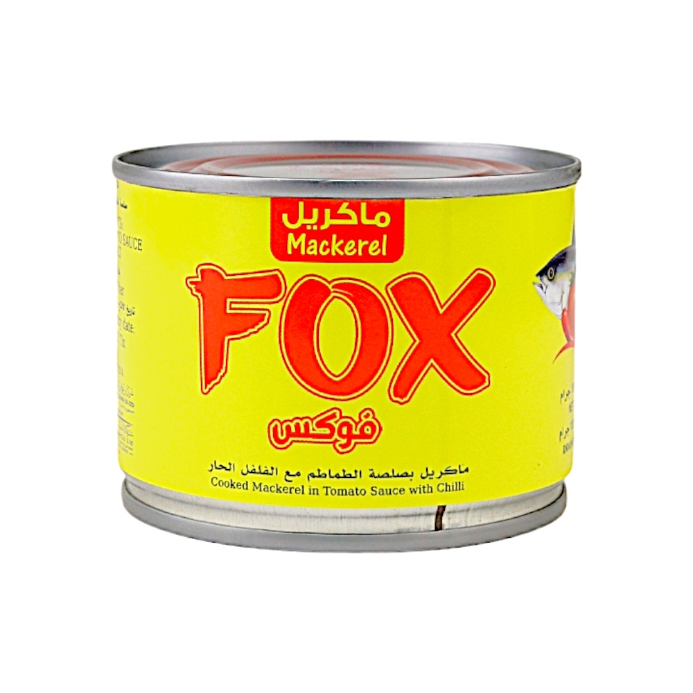 تونة ماكريل فوكس مطبوخ بصلصة الطماطم مع الفلفل الحار - 200 جم