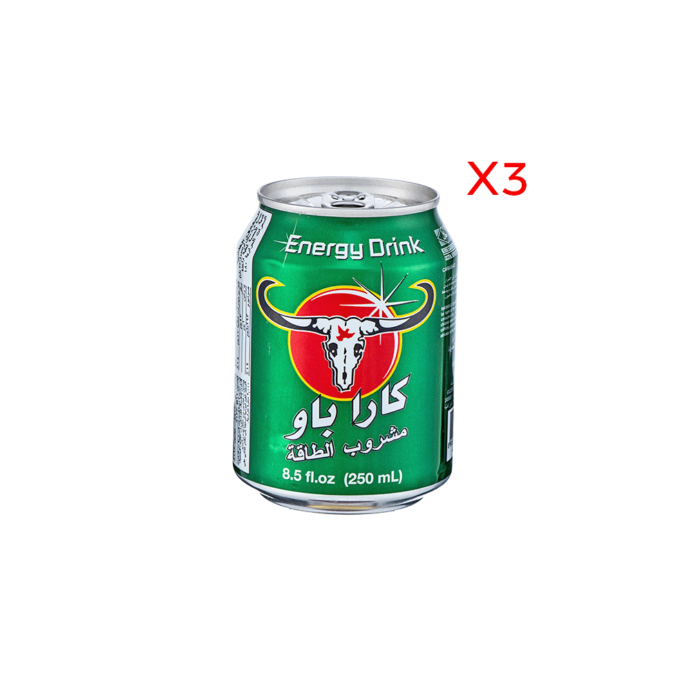 كارا باو مشروب طاقة منعش 250 مل - 3 عُلب