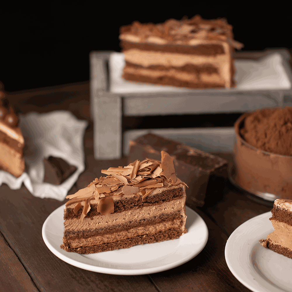 موكا قطعة جاتو بلاك فورست بالشوكولاتة