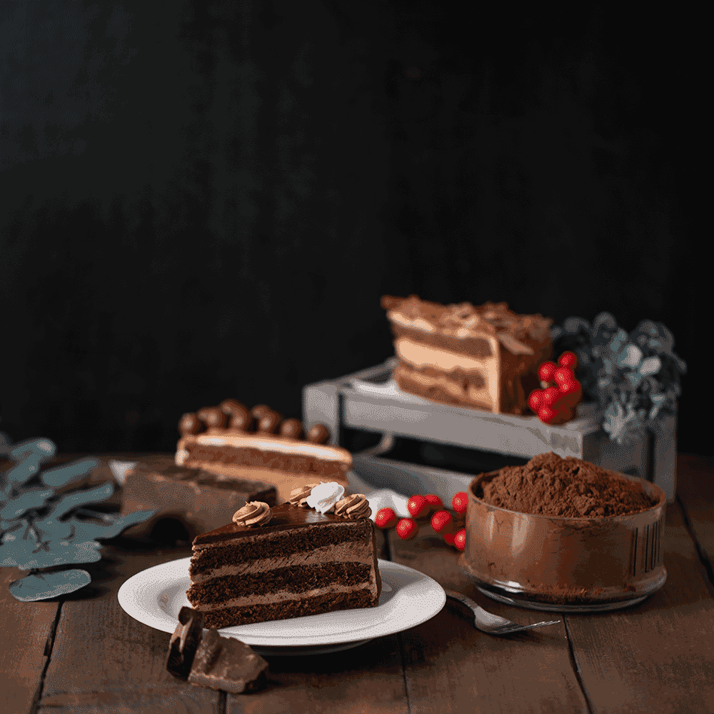 موكا قطعة جاتو بالنوتيلا