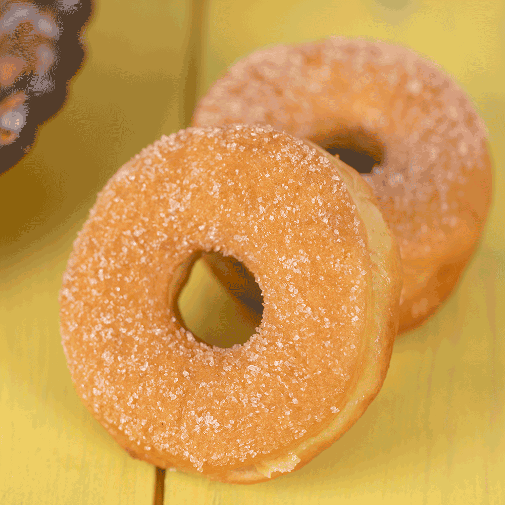 موكا قطعة دونات بالسكر  