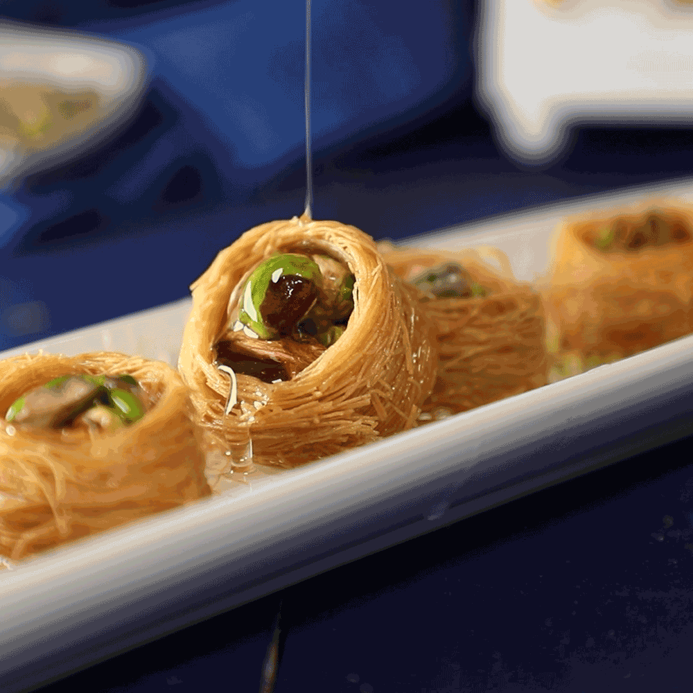 موكا حلوى عش الغراب بالفستق 