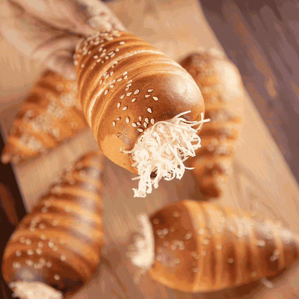 موكا أقماع محشوة بجبن شيدر و جبن سائل