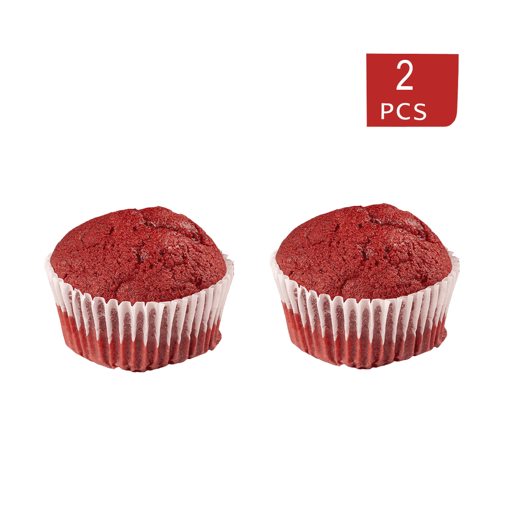 موكا كب كيك ريد فلفيت - قطعتين