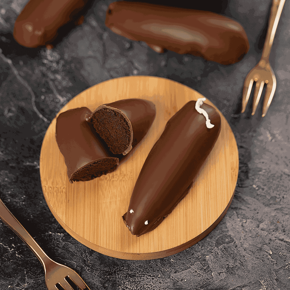 موكا حلوى ماوس مغطاه بالشوكولاتة