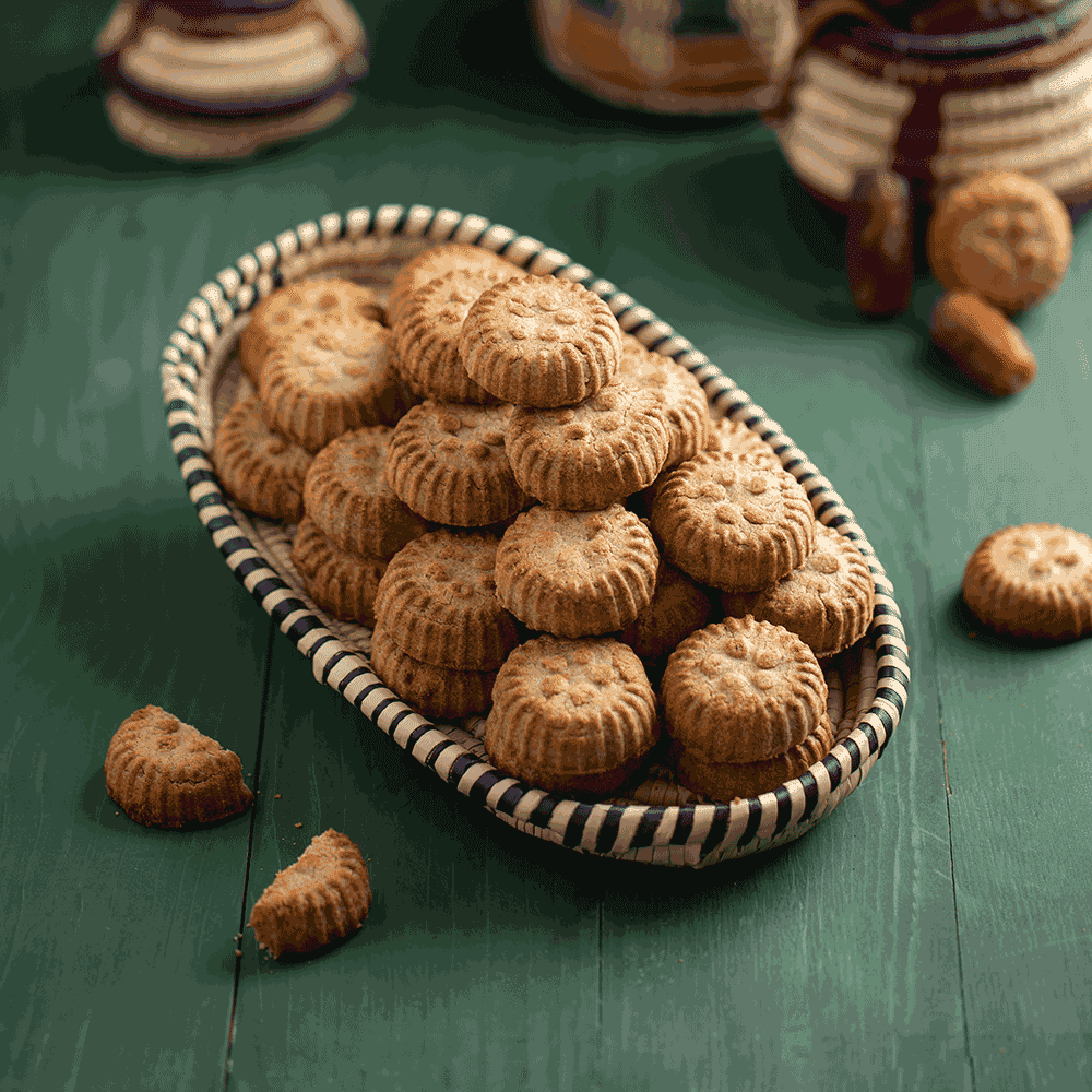 موكا معمول بر أسمر محشو بالتمر - 500 جم 