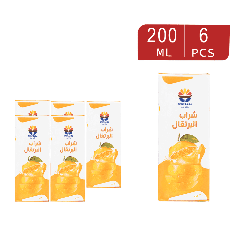 عصير نانا بالبرتقال 200 مل - 6 حبات