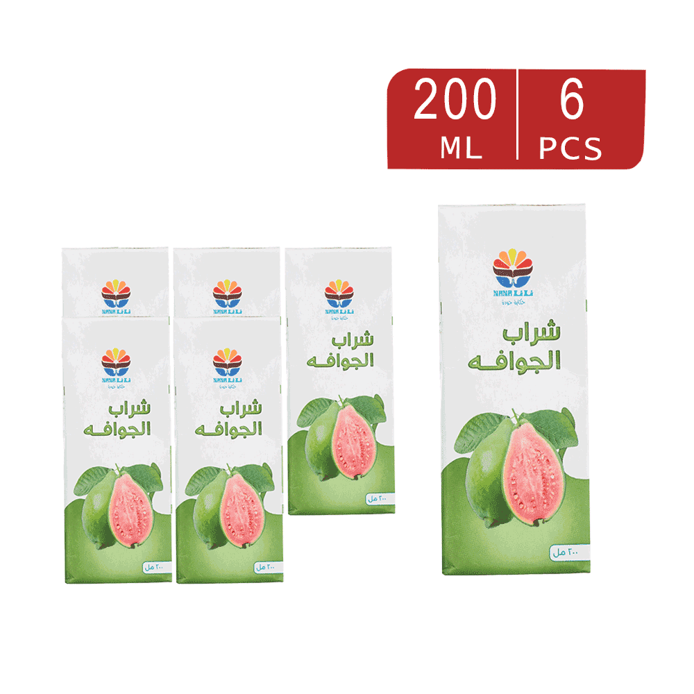 عصير نانا بالجوافة 200 مل - 6 حبات