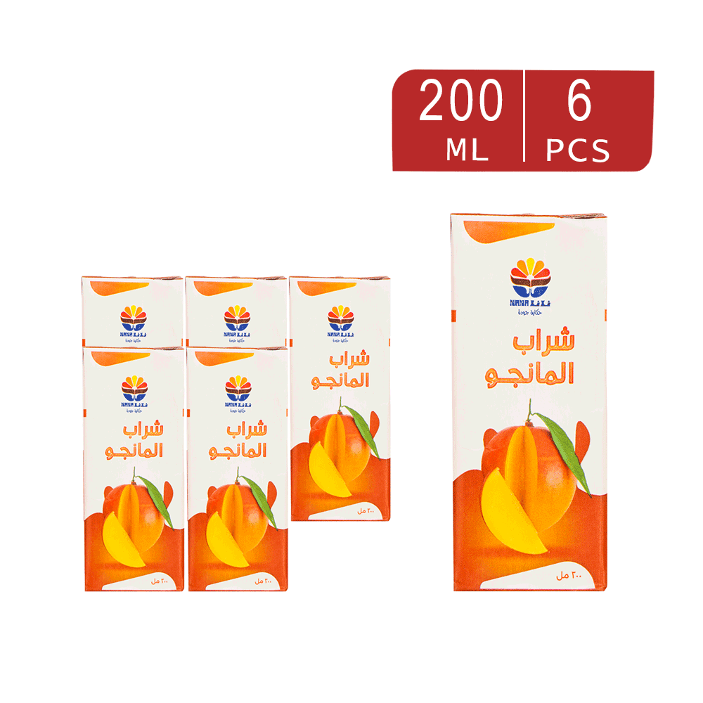 عصير نانا بالمانجو  200 مل - 6 حبات