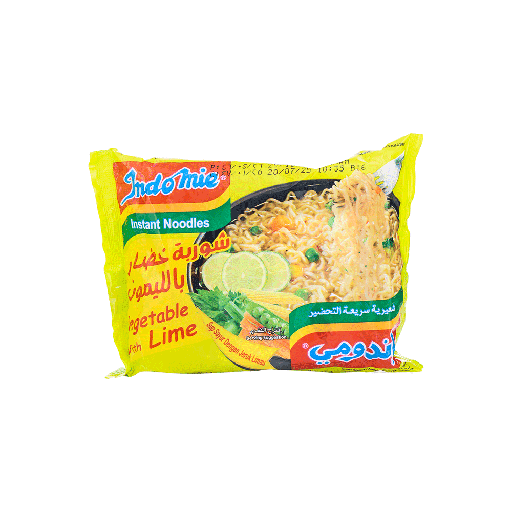 إندومي شعيرية سريعة التحضير بنكهة الخضار والليمون - 70 جم