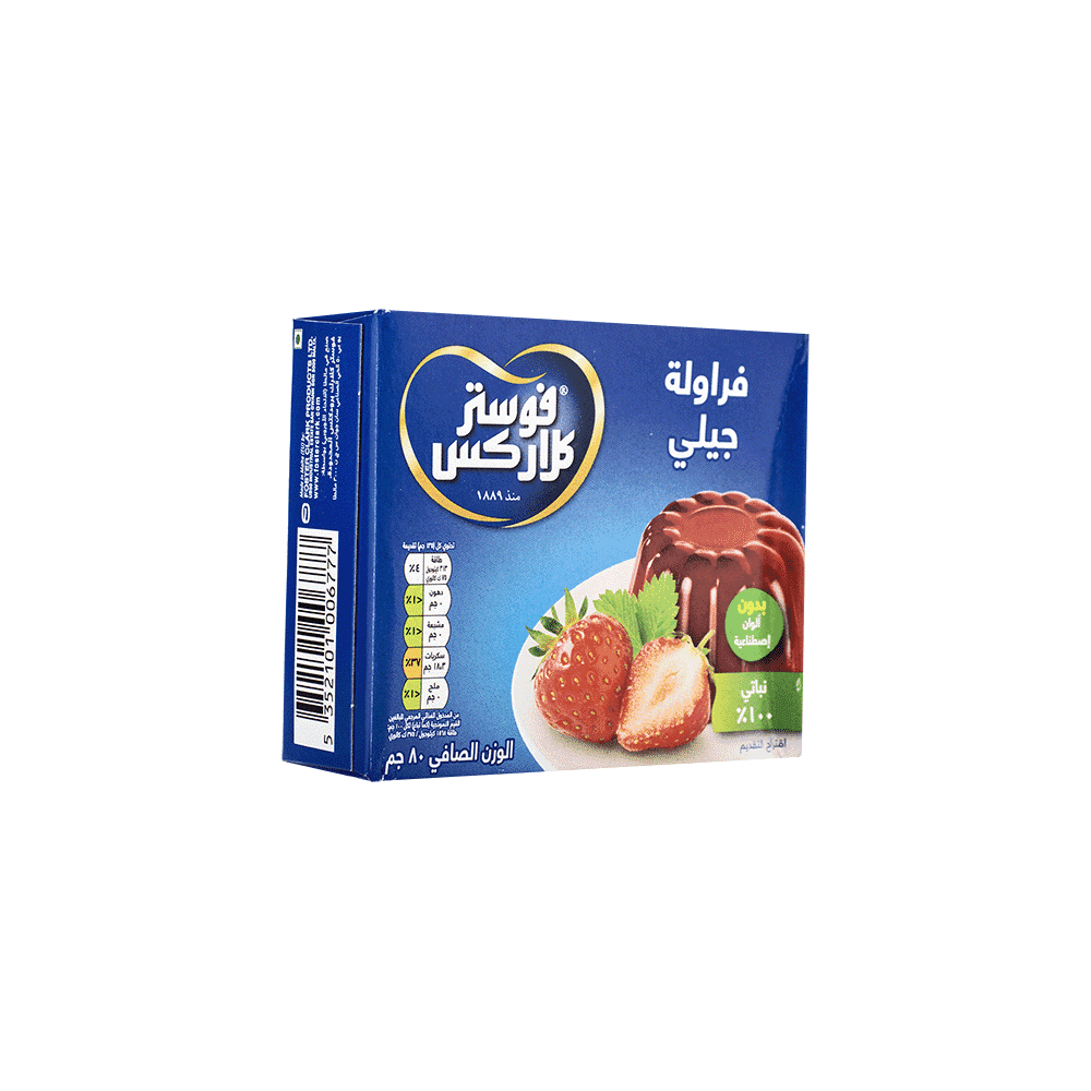 فوستر كلارك جيلي بنكهه الفراولة 12*85  جرام