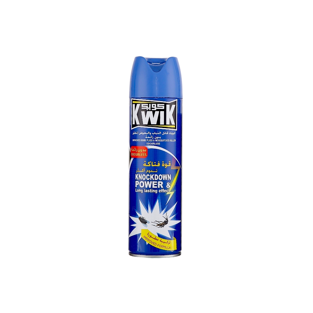 كويك قاتل الذباب والبعوض المطور بدون رائحة -  400 مل