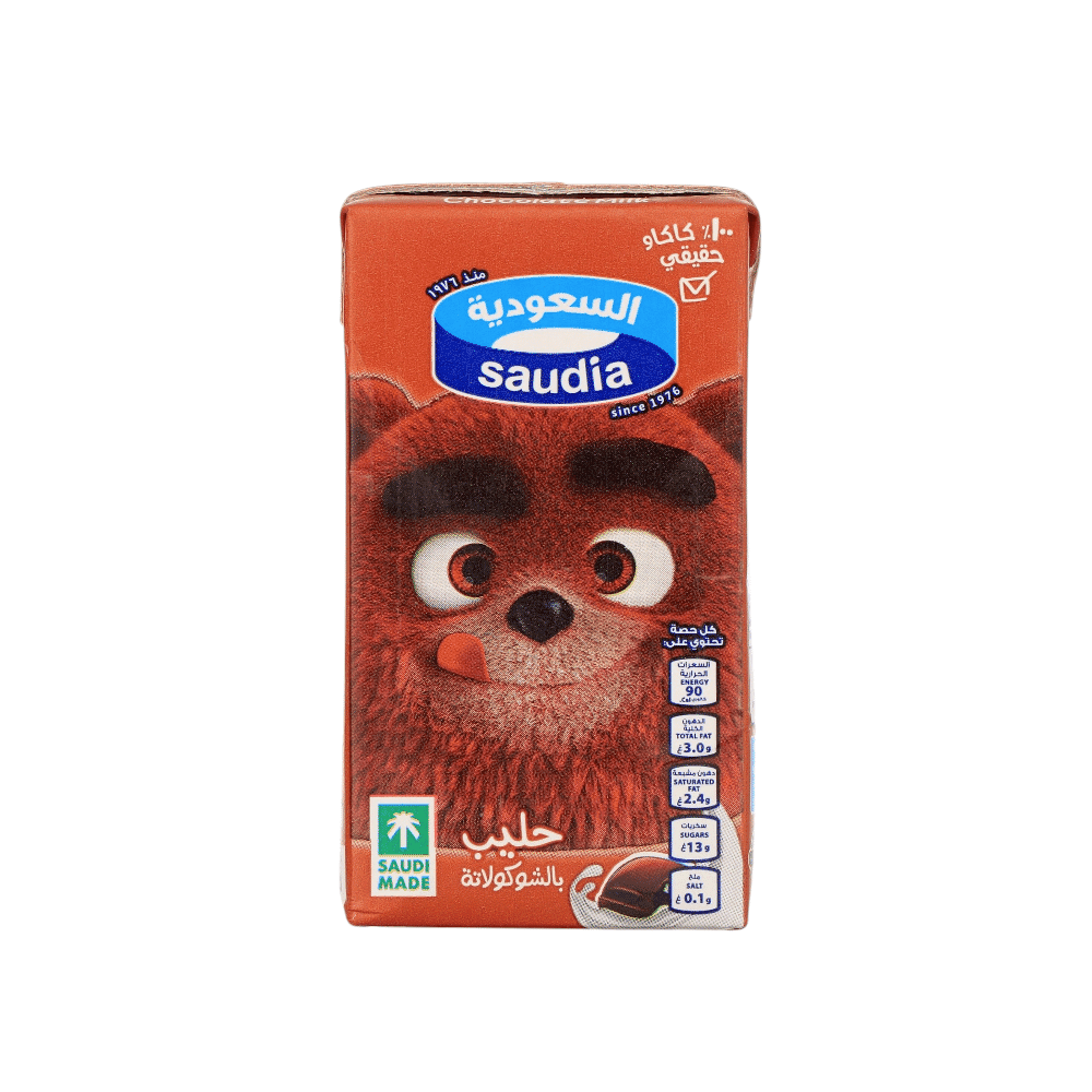 حليب السعودية بنكهة الشوكولاتة - 125 مل
