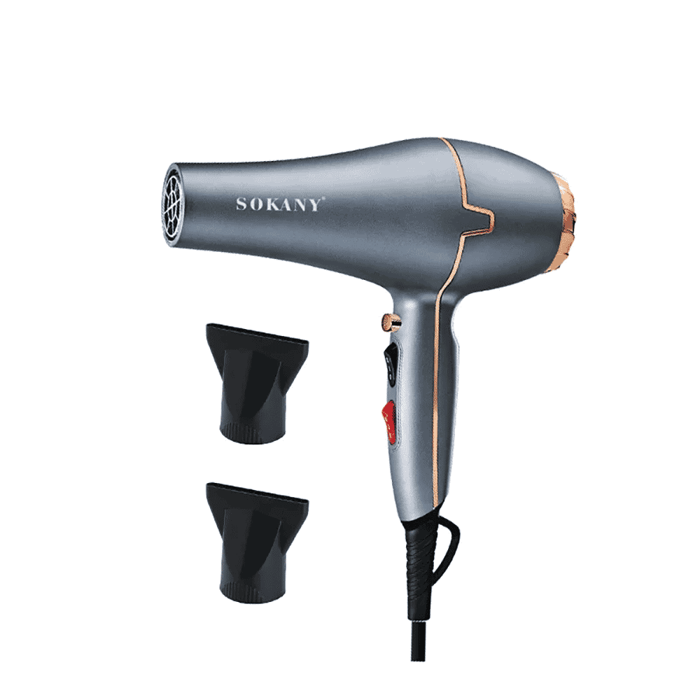 سوكاني مجفف شعر احترافي بقوة 2600 وات موديل SK-8807 - رمادي
