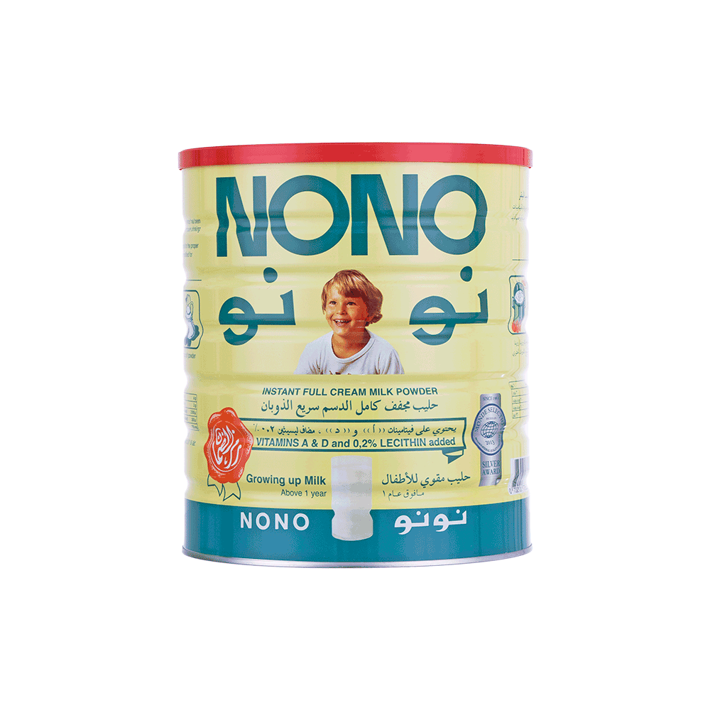 حليب مجفف نونو كامل الدسم ومقوي للأطفال  مافوق العام - 2500 جم 