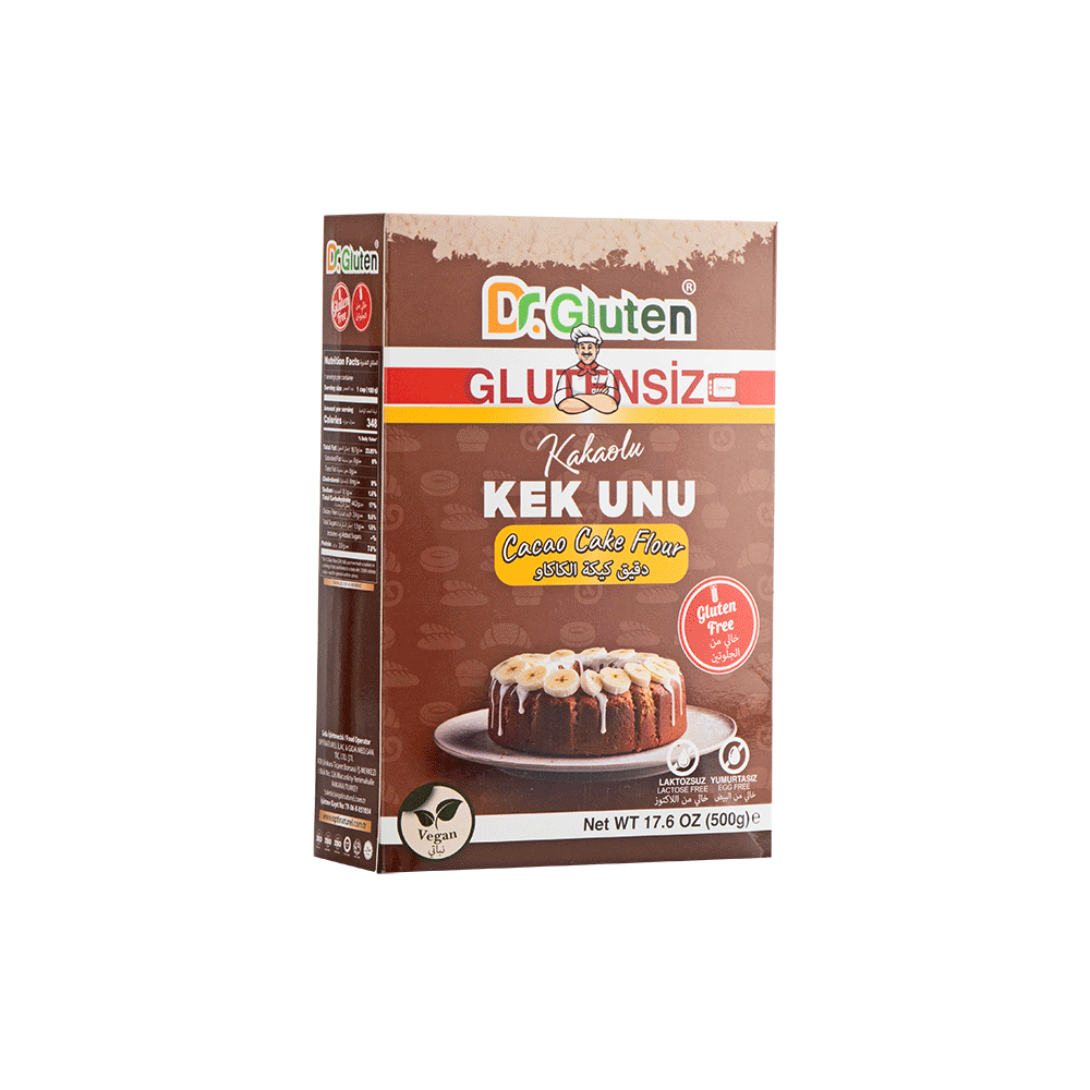 دكتور جلوتين دقيق كيكة الكاكاو خالي من الجلوتين - 500 جم