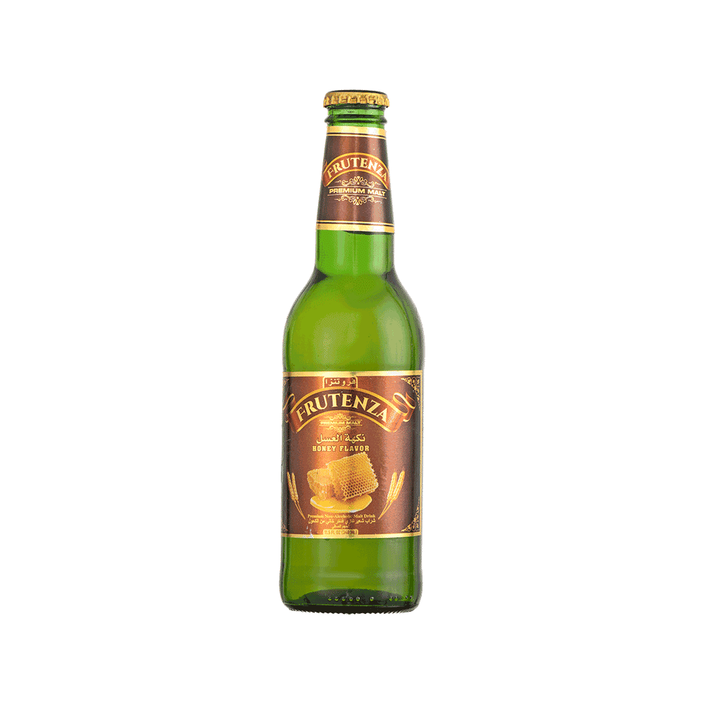 فرو تنزا شراب شعير غازي فاخر بنكهة العسل - 340 مل 