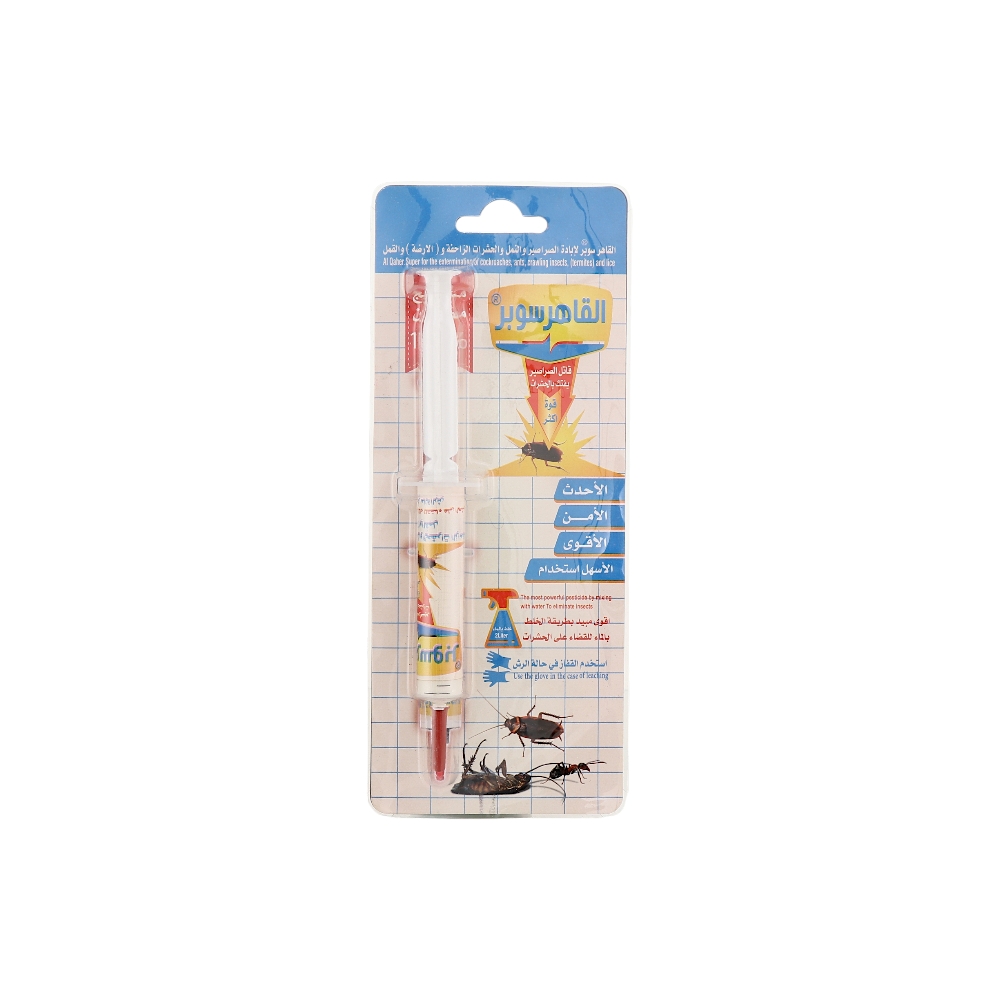 القاهر سوبر إبرة لإبادة الصراصير والنمل والحشرات والنمل  -  20 مل