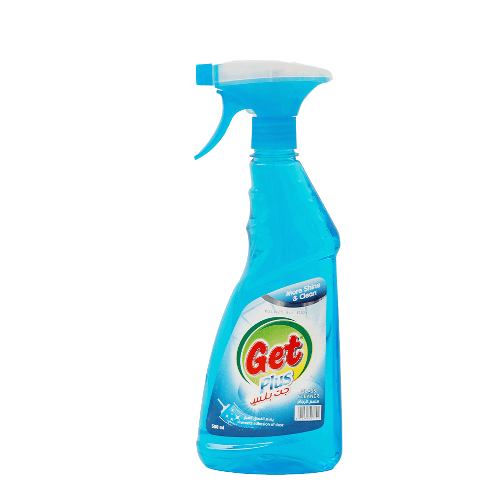 ملمع زجاج جت بلس منظف ومعقم لجميع الأسطح الزجاجية - 500 مل