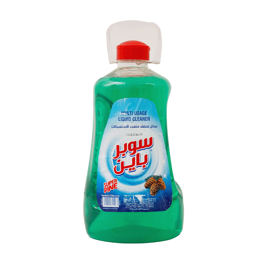سائل منظف سوبر باين متعدد الاستعمالات اخضر بخلاصة الصنوبر - 2800 مل