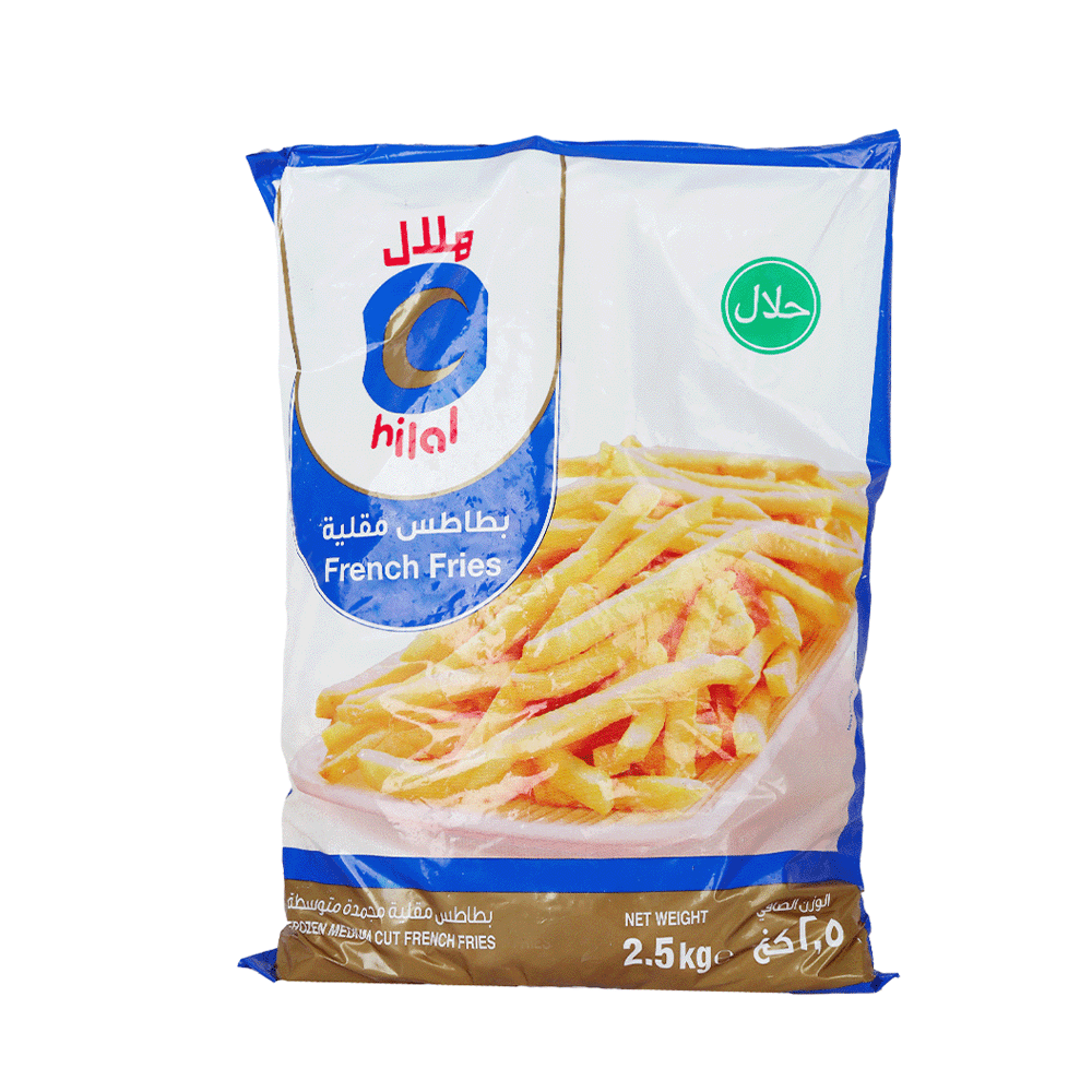 هلال بطاطس مقلية مجمدة - 2.5 كجم